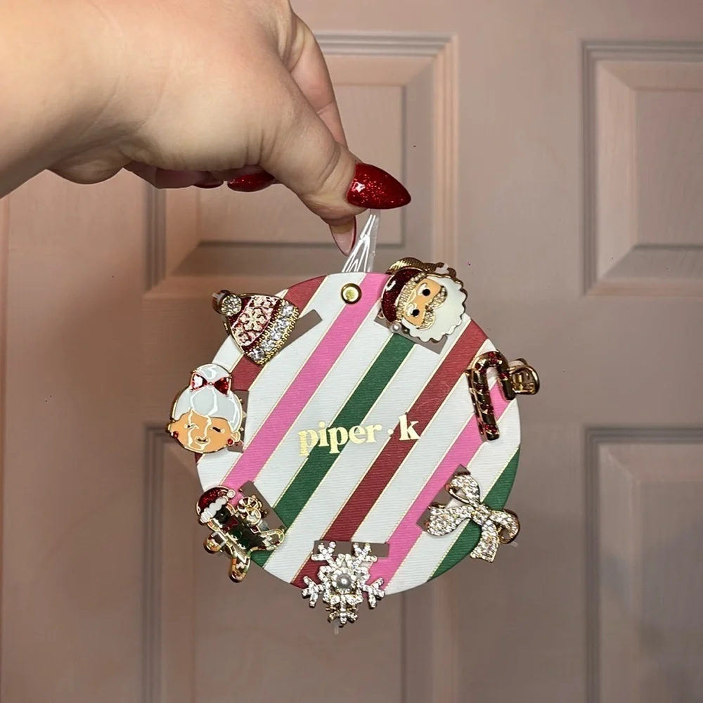 Piper K Christmas Themed Hair Clips - Picture 3 of 4